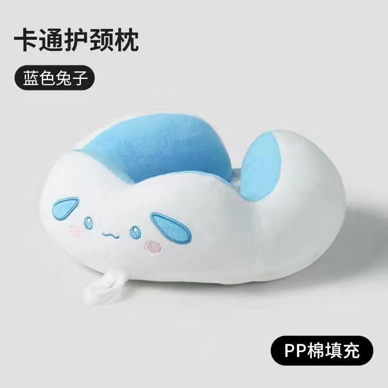 U型枕可爱卡通i动物u形枕午睡旅行枕头U型靠垫呵护颈椎枕头gc
