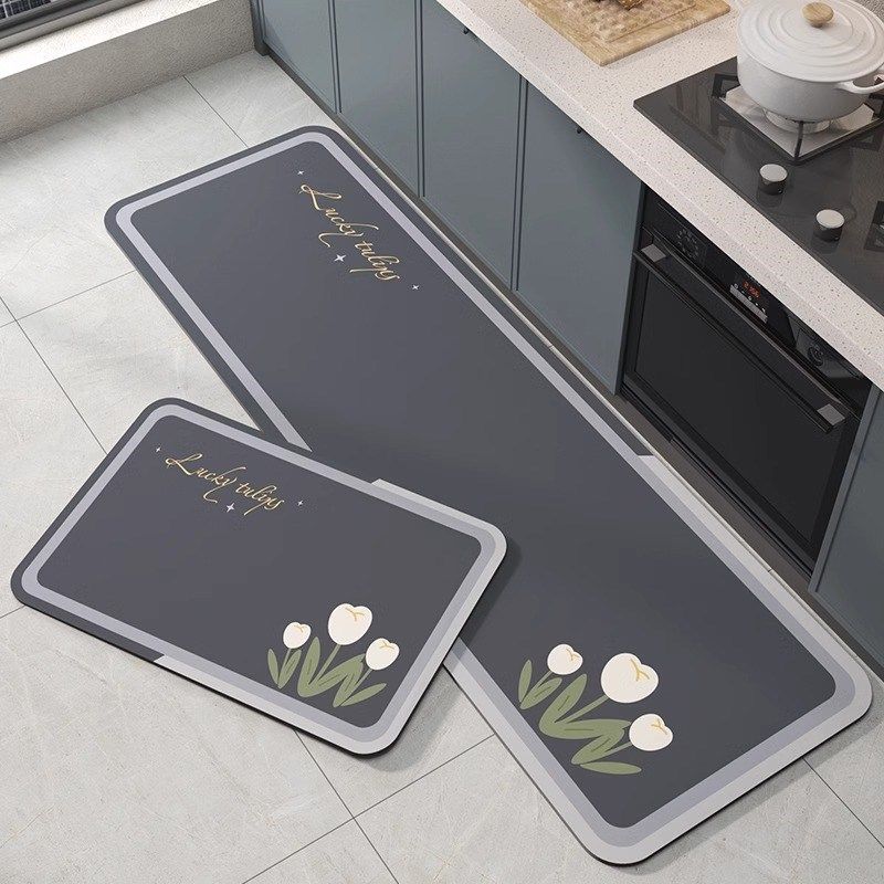 硅藻泥厨房地垫防滑防油可擦耐脏免洗专用脚垫吸油吸水地毯可裁剪,居家布艺,厨房地垫,淘宝优惠券,粉丝福利购,淘宝优惠卷