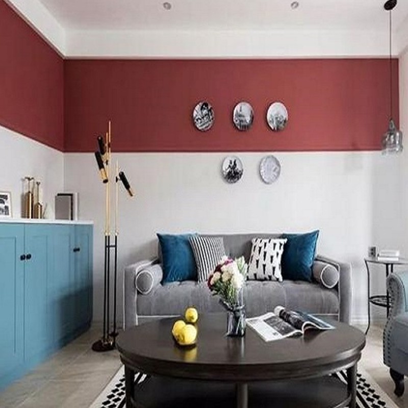 室内墙乳胶漆白色家用卫生间涂料防水泥墙面翻新自刷环.保油漆净