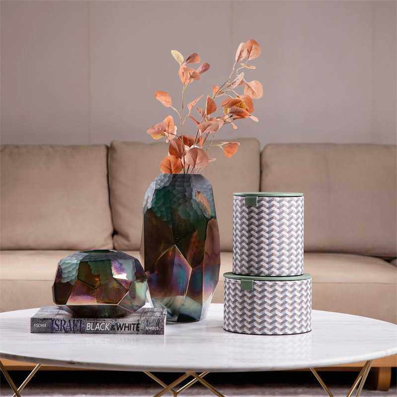 Darchin Cream奶油系列绿色格纹圆形皮革首饰盒收纳盒,3C数码配件,摄像机配件,淘宝优惠券,粉丝福利购,淘宝优惠卷