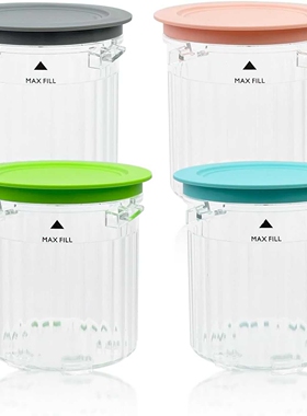 Ninja XSKPLID2CD Pints 4 件装冰淇淋瓶适用于 NC100 和 NC200