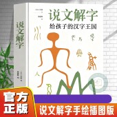 官方正版 400页字典插图手绘版 说文解字给孩子 汉字王国 许慎著加厚版 讲述汉字发展演变了解汉字 前世今生象形文字演变识字书