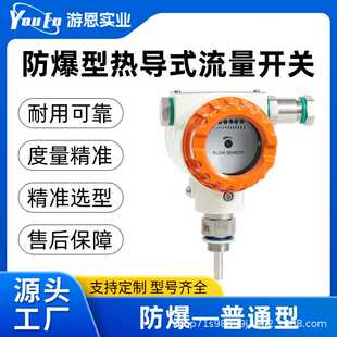 加工定制防爆型热导式流量开关-UNC-F24水流液压油气体