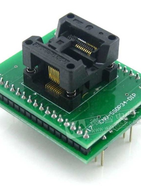 微雪 SSOP20转DIP20 IC编程座 测试座 OTS-20(34)-0.65-01带板