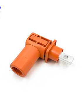 120A200A防水储能连接器橙色螺孔式铜排式光伏单芯储能端子连接器