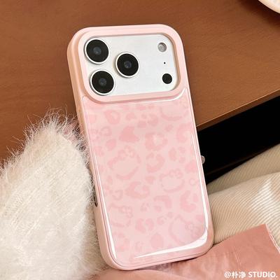 粉豹纹苹果17proma手机包i