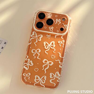 透明珍珠爱心结适用苹果17