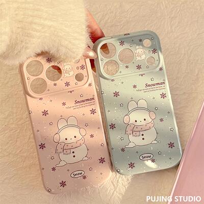 暖冬雪花兔子适用苹果17pr