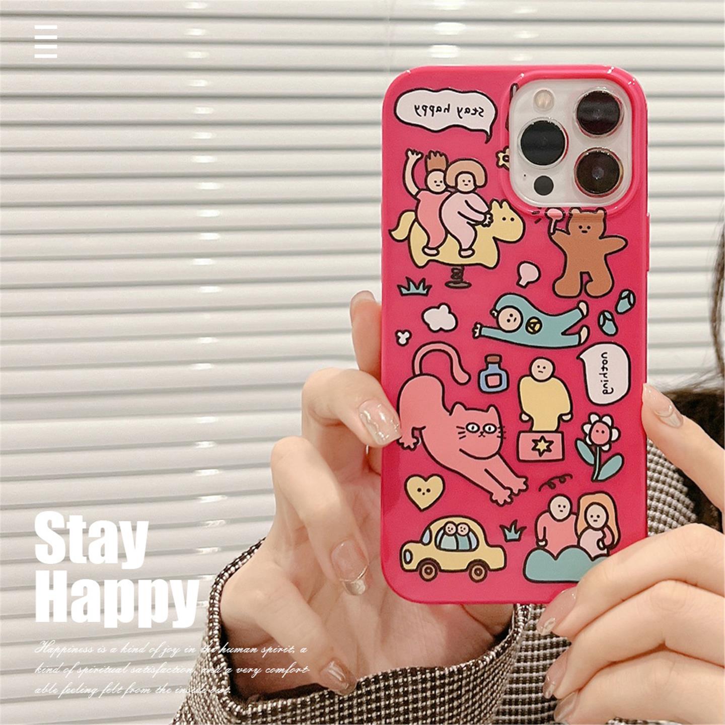 涂鸦iPhone16苹果手机包15