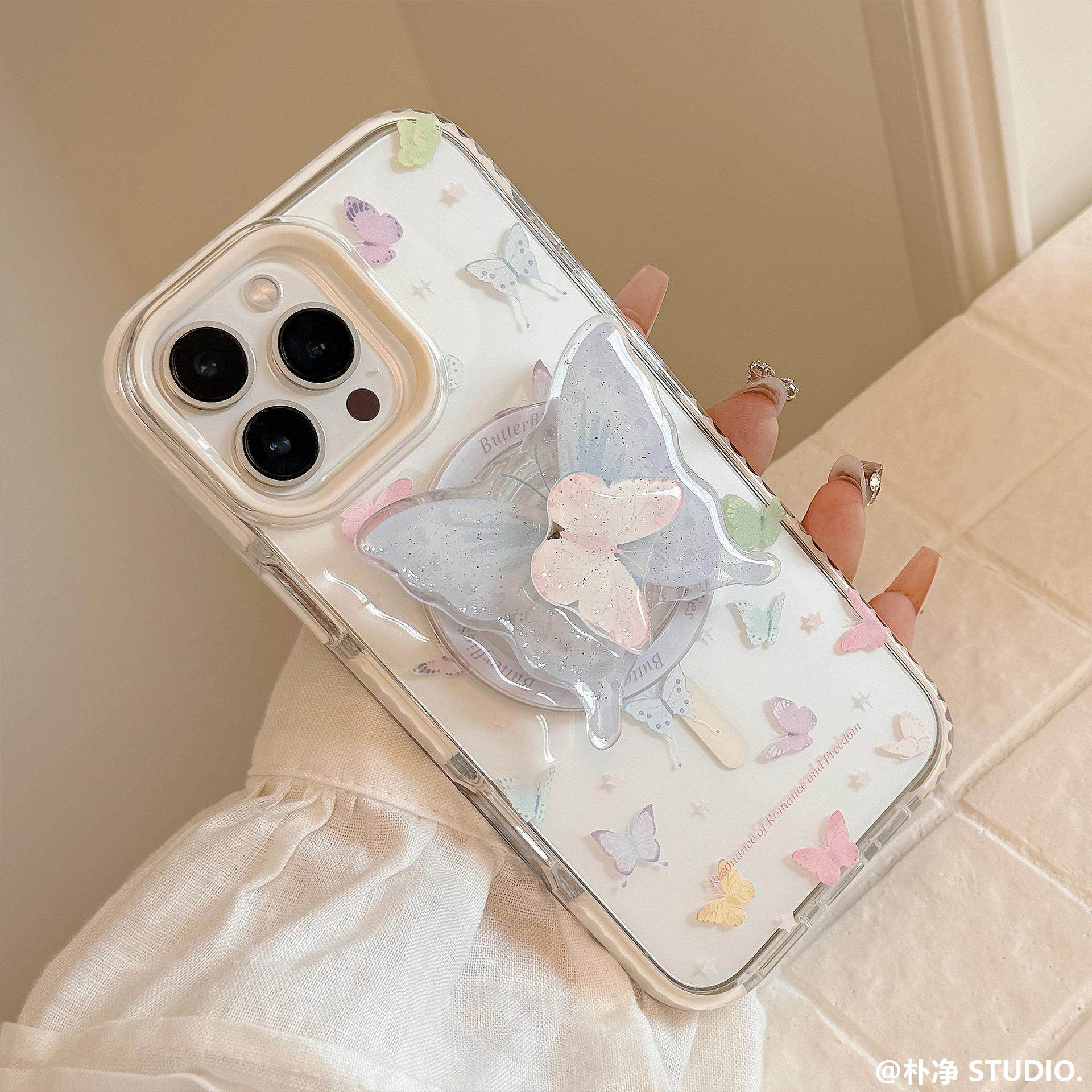 清新彩蝴蝶17proma透明iPh