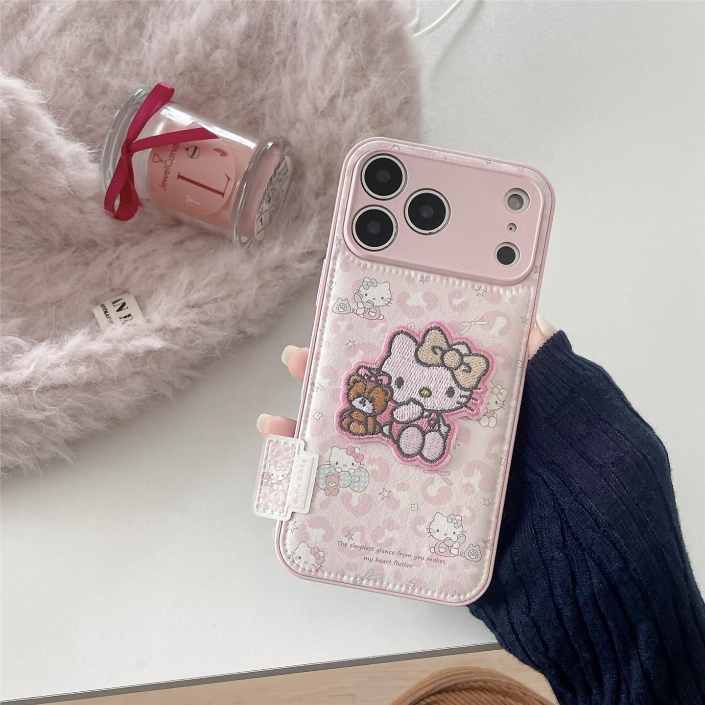 ins韩风皮质豹纹猫咪苹果1