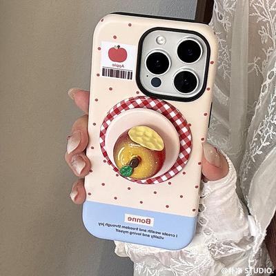 立体夜光水晶苹果16手机包