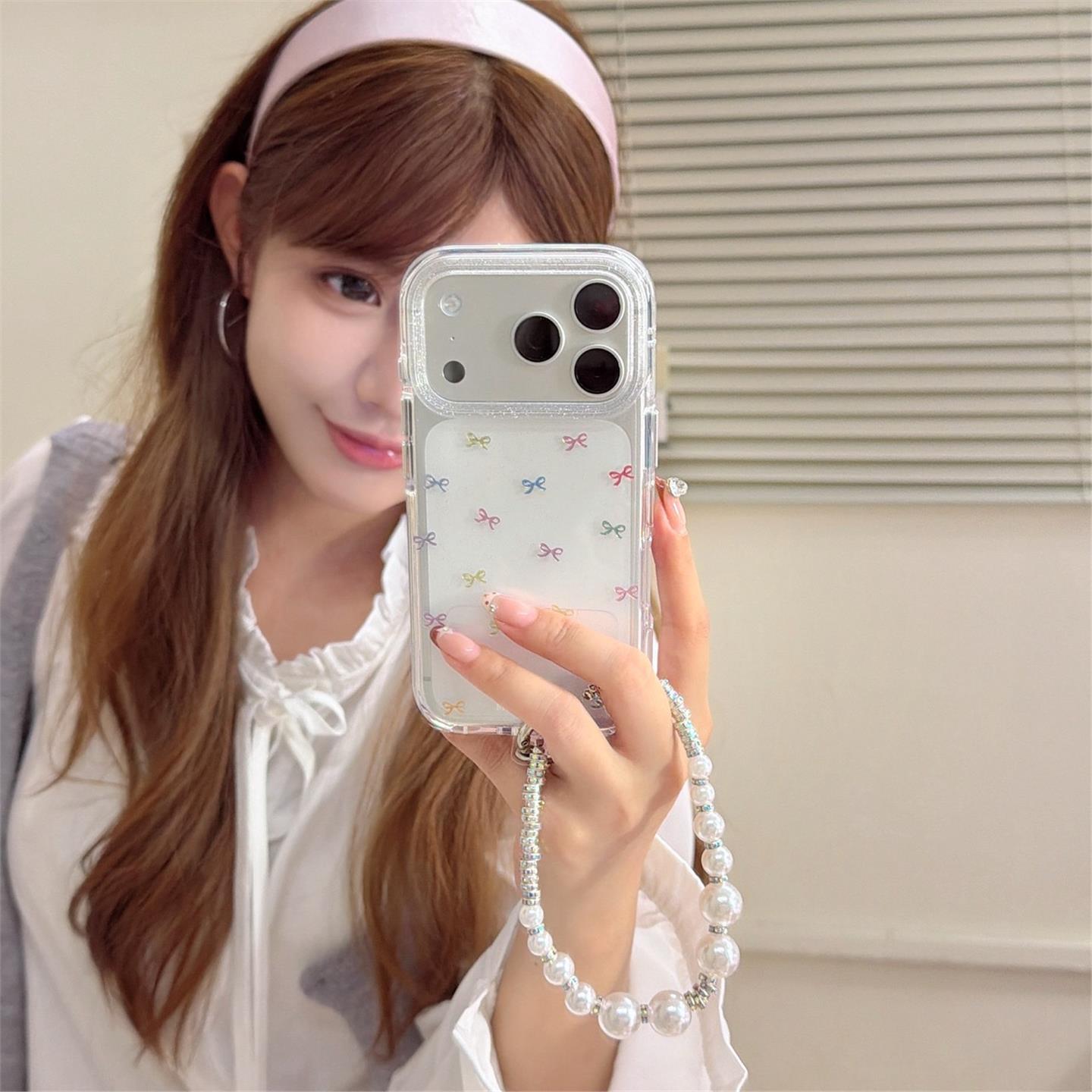 ins韩风闪粉鎏金蝴蝶结苹