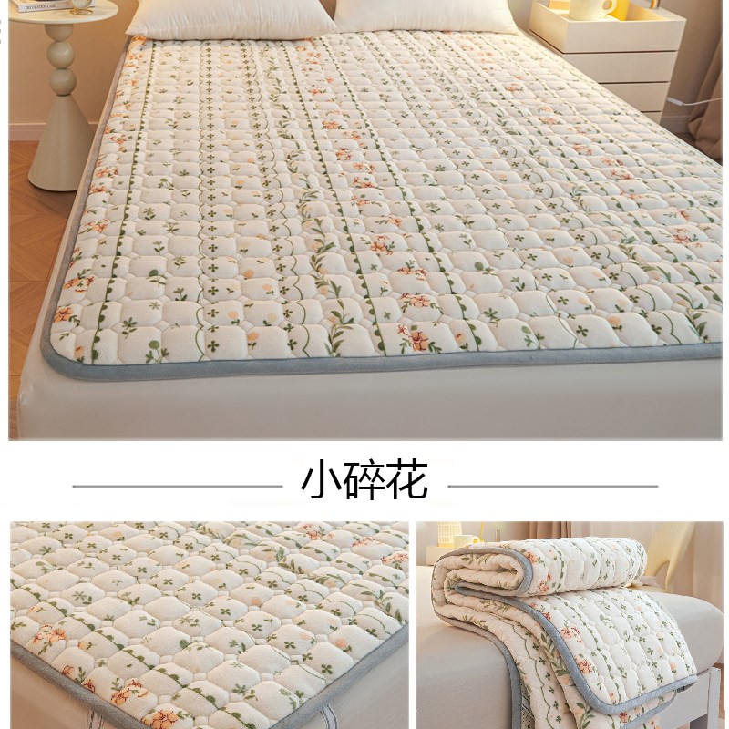 牛奶绒牀单单件一米五榻榻米专用C牀垫宿舍单人学生单独毛毯铺被