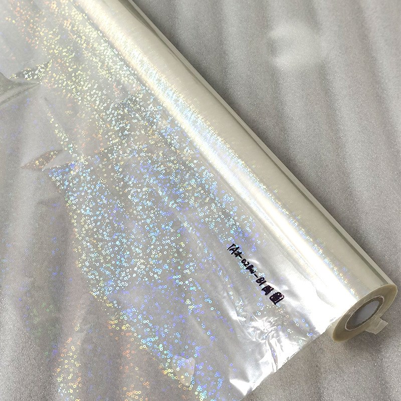 透明介质无版缝镭射烫金纸 v替光油局部上光烫金纸 精细图案电化