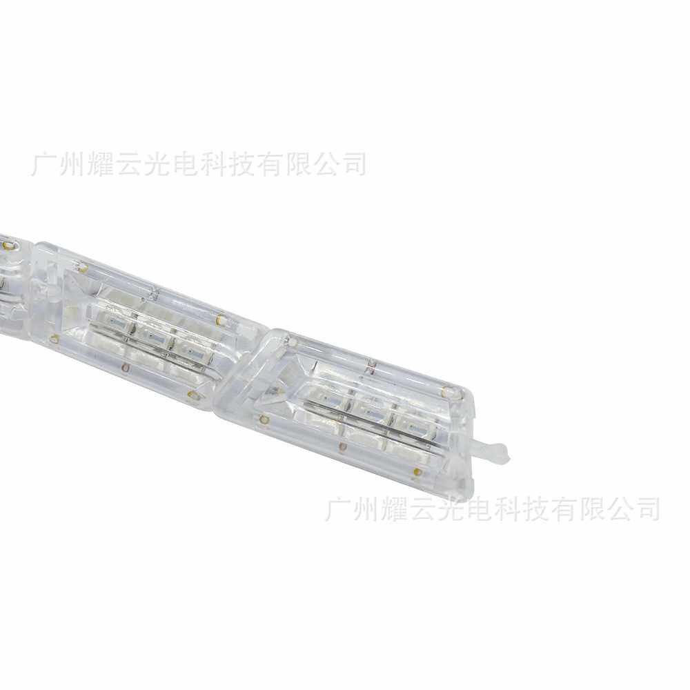 汽车LED水晶泪眼灯跑马灯七彩日行灯 双色日行灯16灯伸缩流光转