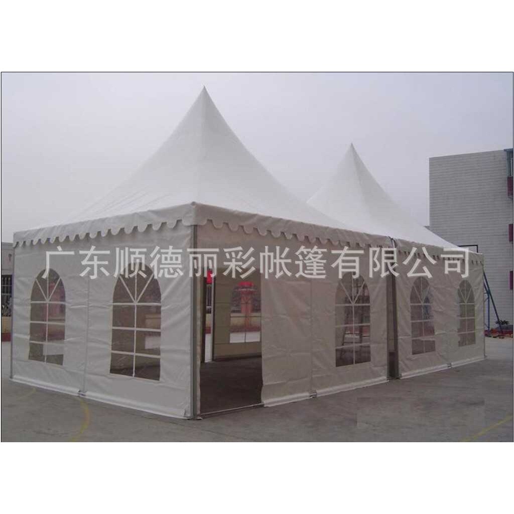 简约户外帐篷尖顶蓬锥顶篷 欧式铝合金帐篷 车展活动婚庆帐篷