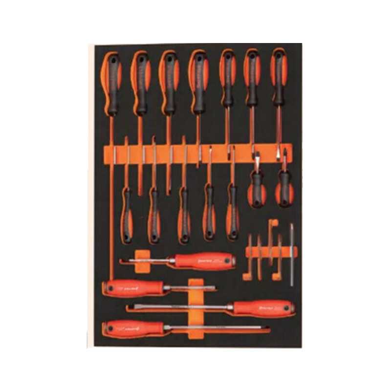 钢盾S025048/49/50 22件螺丝批/14件钳子类/11件锤子类工具托组套