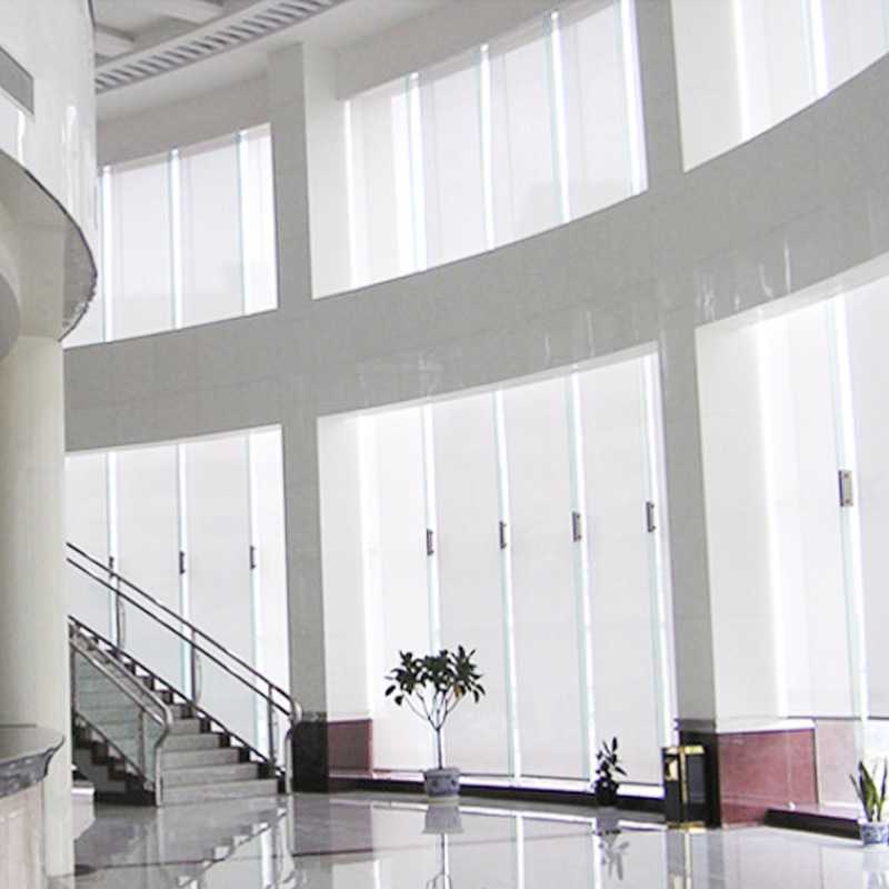 厂家阳光面料成品 遮光卷帘防紫外线 透景阻燃透视窗帘