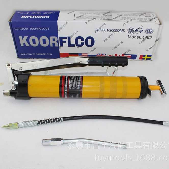 KOORFLCO富宇黄油枪900CC手动大容量单压杆重型挖机专用 FY-031