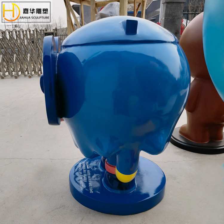 玻璃钢猫头鹰卡通动物雕塑制作公园林庭院景观玩偶落地装饰摆件