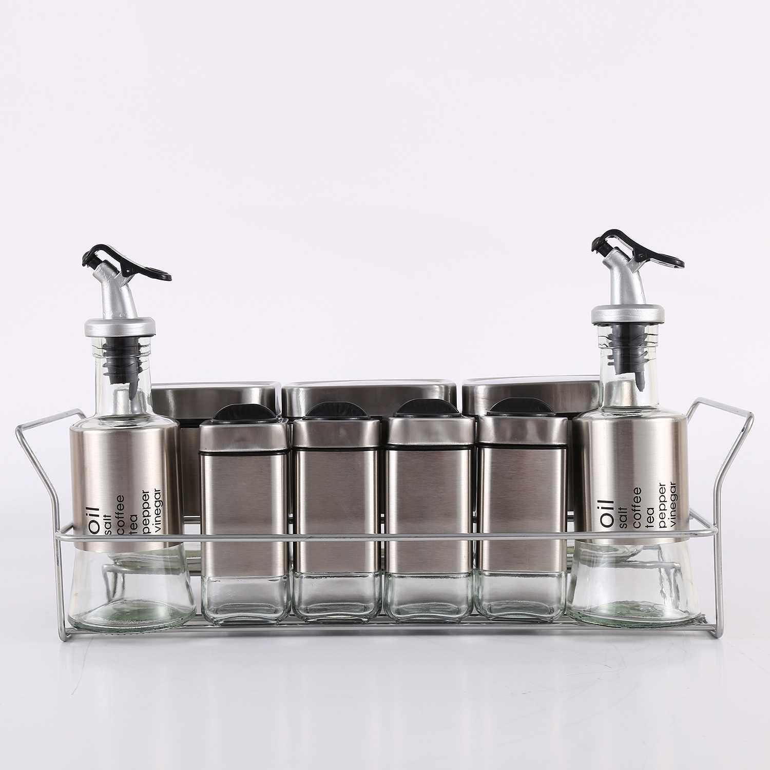 跨境调料瓶套装方形调味瓶调味罐大号醋瓶酱油瓶厨房家用调味瓶子