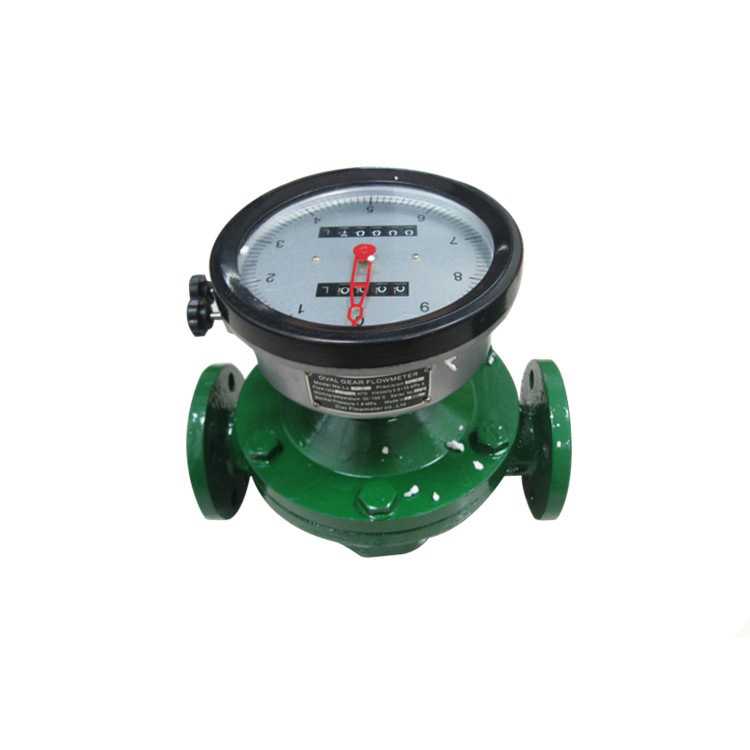 大口径椭圆齿轮流量计机械显示带回零 小型液体流量计