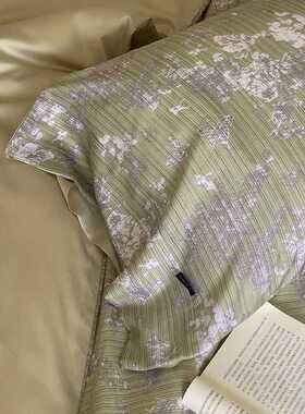 MAMO复古高级感60兰精天丝四件套 轻奢时尚印花被单丝滑垂感床品