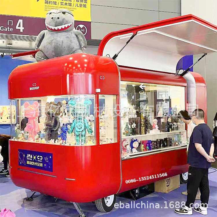 多功能餐车可移动咖啡车奶茶冰淇淋售卖车网红小吃美食甜点餐饮车