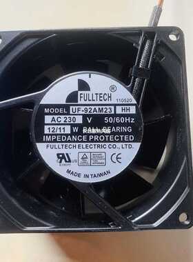 全新FULLTECH/福佑 UF-92AM23 HH/BTH AC230V全金属轴流散热风扇