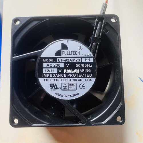 全新FULLTECH/福佑 UF-92AM23 HH/BTH AC230V全金属轴流散热风扇