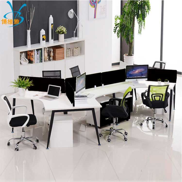办公室员工办公桌椅组合职员教师办公电脑桌屏风办公卡位财务桌子
