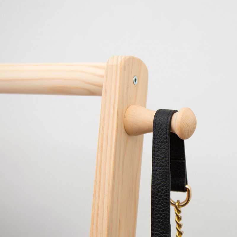 床边放衣服脏衣架落地卧室次净衣收纳隔夜衣帽架房间实木挂衣架子