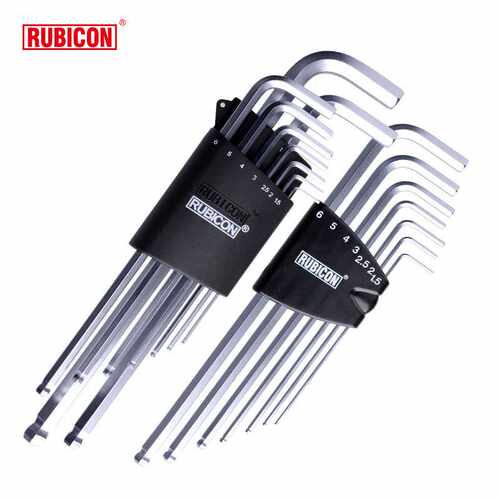 RUBICON罗宾汉特长波头六角扳手套装RHK-287XL/289XL(7支/9支装)