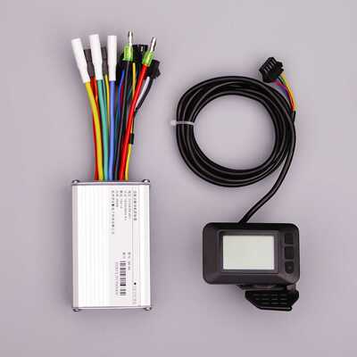 锂电滑板车自行车控制器指拨仪表LCD液晶屏24V36V48V250W350W助力