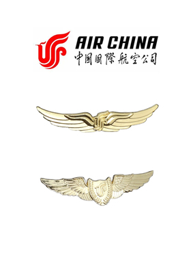 国航徽章飞行总队航空翅膀胸章