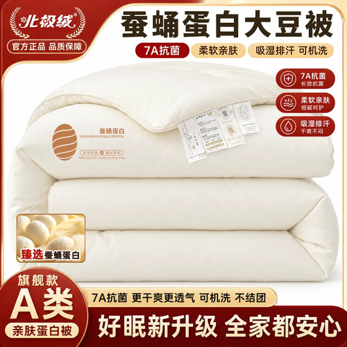 A类大豆加厚保暖纤维被