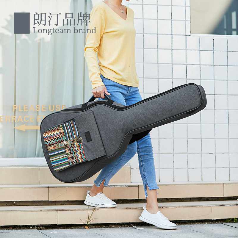 40 41寸加棉吉他包个性波西米亚加厚民谣棉包双肩吉他包厂家现货