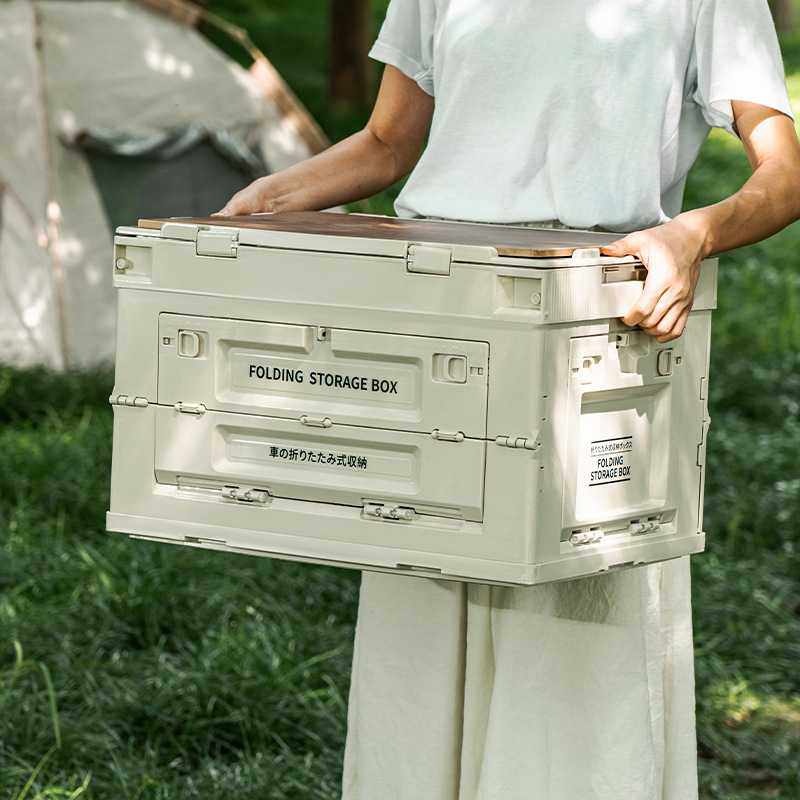 秋游露营收纳箱印花设计塑料折叠箱家居家用收纳整理箱加厚大容量,3C数码配件,摄像机配件,淘宝优惠券,粉丝福利购,淘宝优惠卷