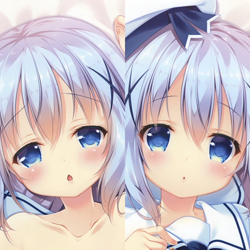 请问今天要来点兔子吗香风智乃保登心爱等身动漫二次元抱枕DIY