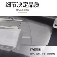 免打孔防雨防塵透明卷簾室內(nèi)空調(diào)隔斷簾陽臺塑料透U明窗簾卷簾升