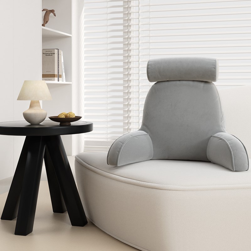 腰枕靠垫沙发宿舍软包大靠背床上办公G室纯色腰枕护腰靠枕孩子抱