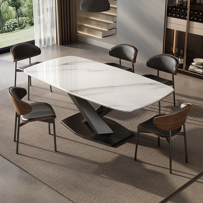 岩板餐桌椅组合2025新款家用小户型客厅吃饭桌意式极简长方形实用,住宅家具,岩板餐桌,淘宝优惠券,粉丝福利购,淘宝优惠卷