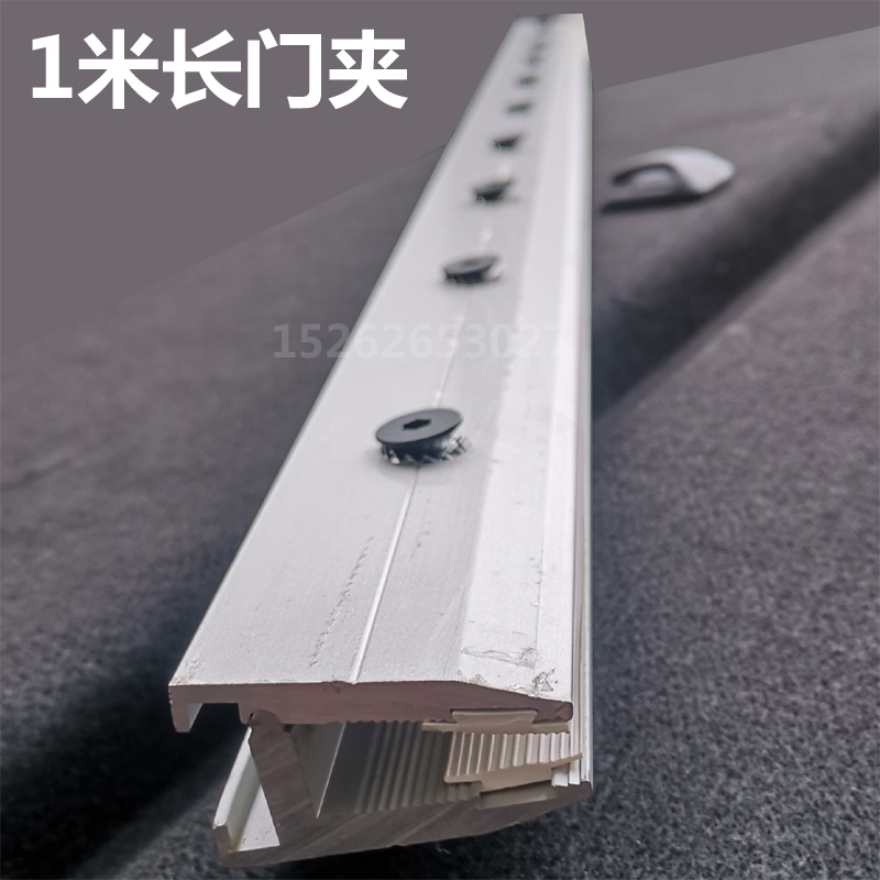 12mm玻璃免打孔门夹自动感应玻璃门专H用夹加厚型铝合金短吊夹包