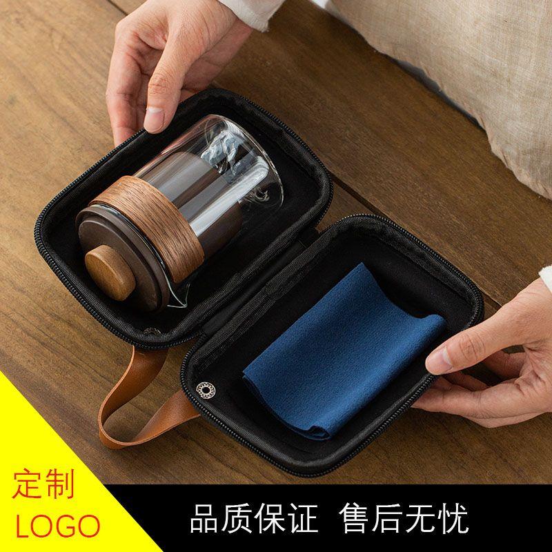 紫砂快客杯家用一壶三杯户