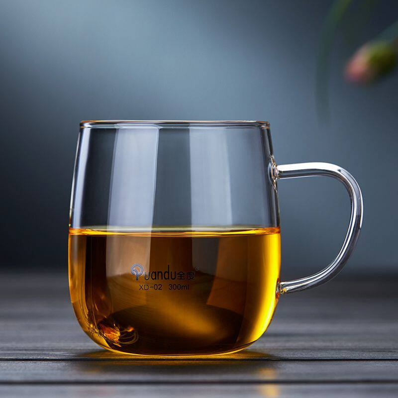 全度玻璃杯家用高端透明大肚水杯玻璃杯