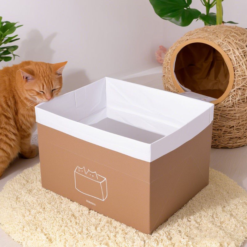 猫抓板猫窝猫收纳盒宠物收纳袋牛皮纸袋耐抓耐咬新品猫抓板幼猫
