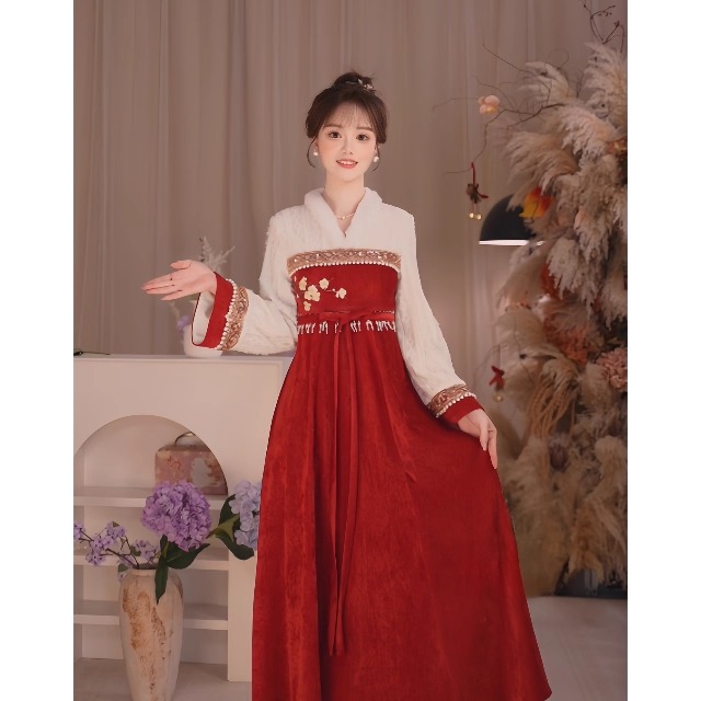 瑶西冬季加绒款连衣裙