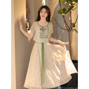 【清仓·夏鸣】国风刺绣典雅日常气质古风夏季中国风改良新中式