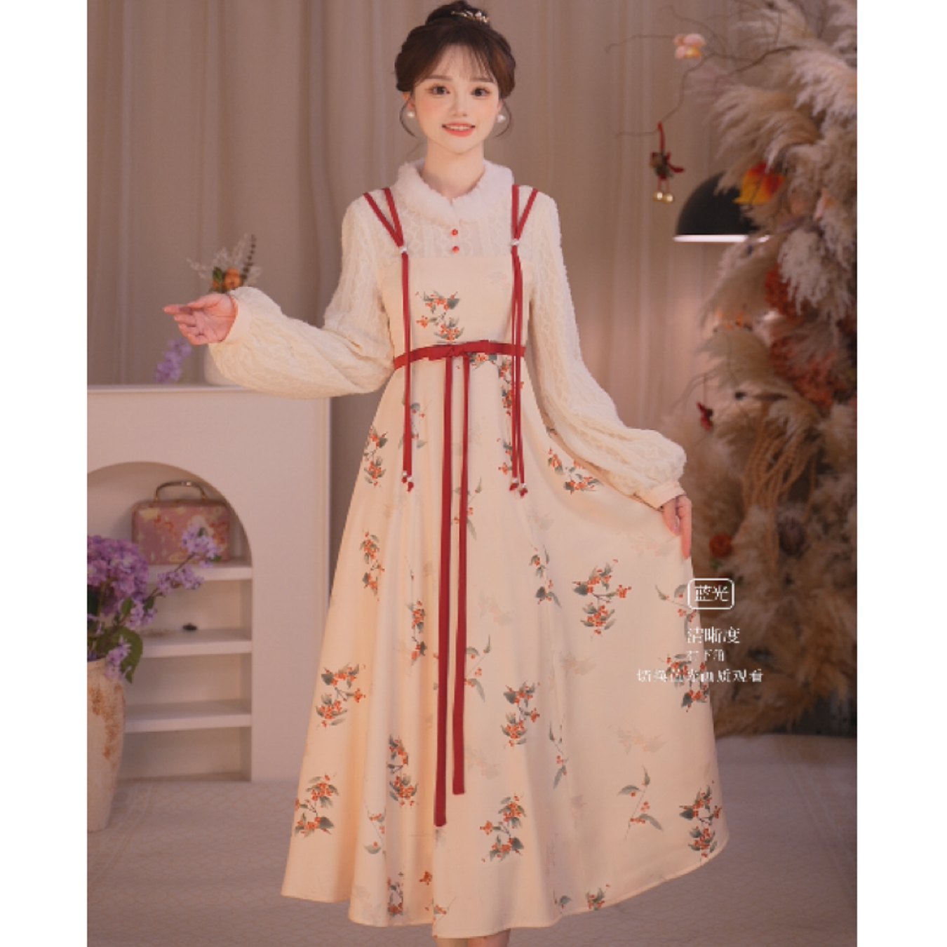 瑶西【红蔻暖冬】汉服连衣裙